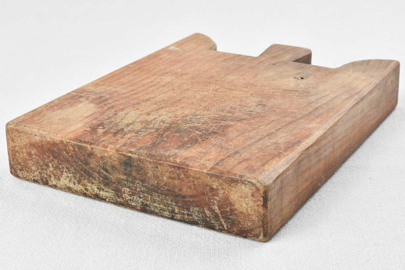 RESERVED JM Chunky antique French cutting board with W profile 11½"