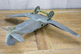 19th Century French zinc toy aeroplane