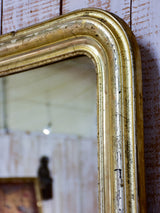 19th century Louis Philippe mirror with gold / silver frame