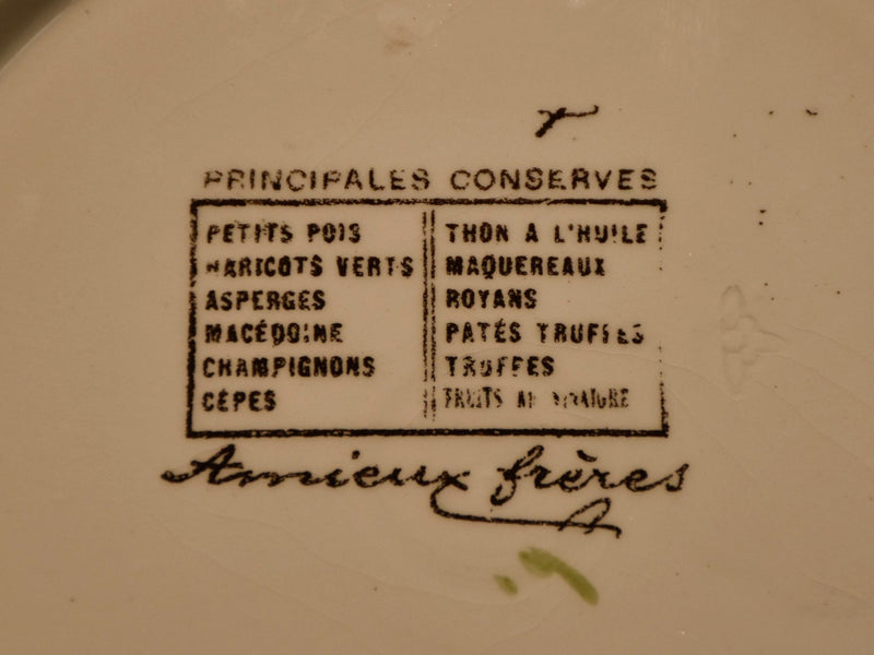 Sardine serving plate (Amieux Frères), 1900s