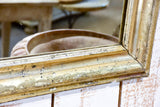 19th century Louis Philippe mirror with gold / silver frame