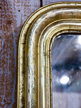 19th century Louis Philippe mirror with gold / silver frame