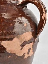 19th century Provencale oil pitcher 12½"