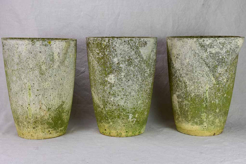 RESERVED AM Set of three mid-century pots with spouts 15¾"