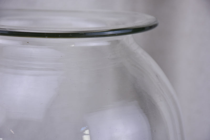 Very large French apothecary glass jar - 19th Century