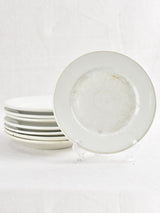 Antique White Porcelain Dinner Plates Set