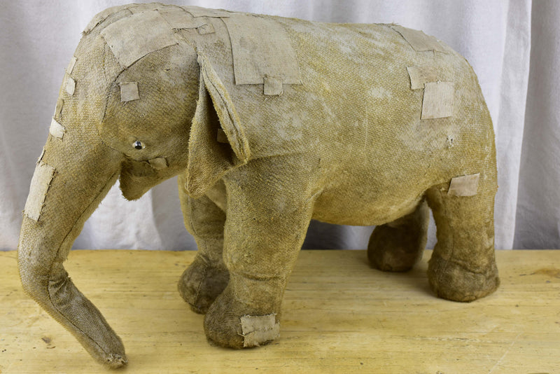 Large antique French toy elephant