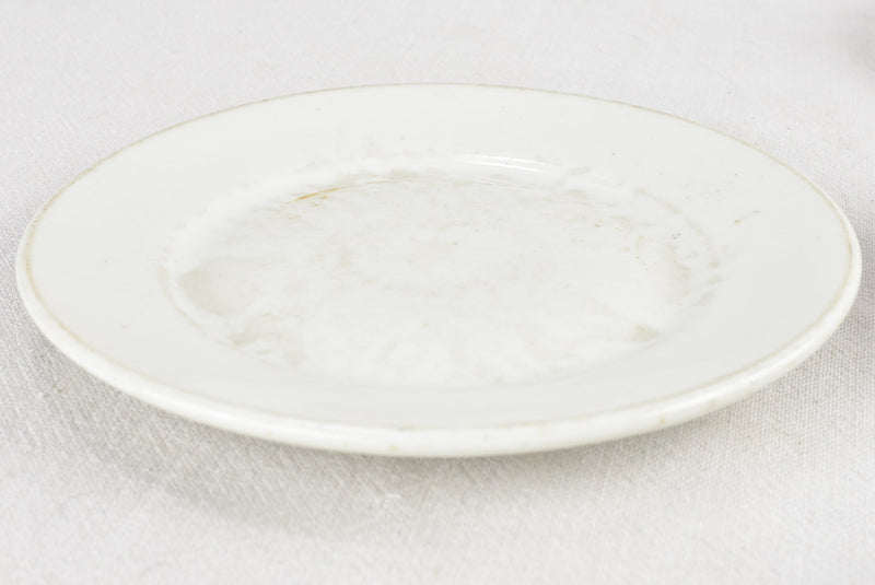 Refined, White, Antique French Plates