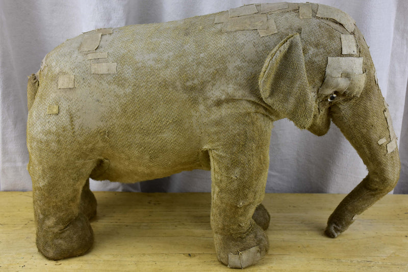 Large antique French toy elephant