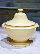 Antique yellow ware soup tureen from Apt