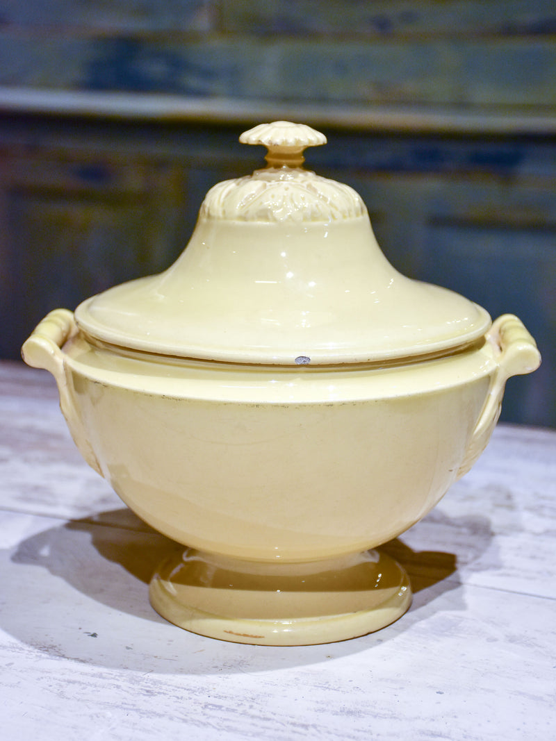 Antique yellow ware soup tureen from Apt