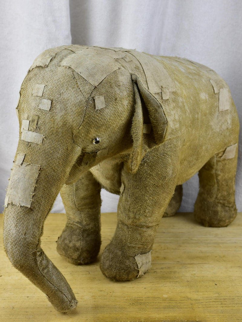 Large antique French toy elephant