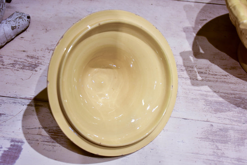Antique yellow ware soup tureen from Apt