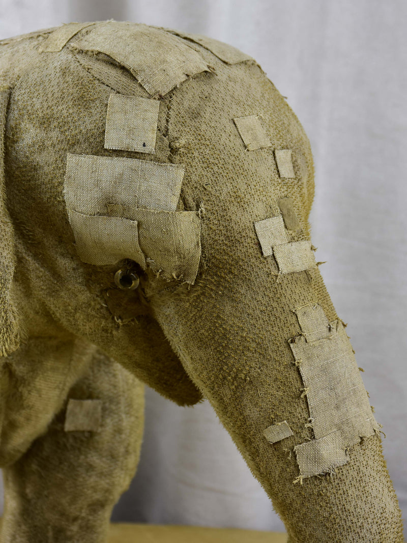 Large antique French toy elephant