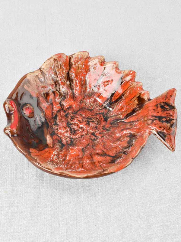 Vintage Vallauris Fish-Shaped Coin Tray
