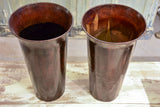 Pair of vintage florist vases