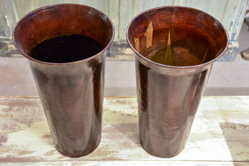 Pair of vintage florist vases
