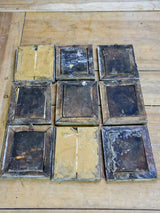 Collection of 9 small framed pressed flowers