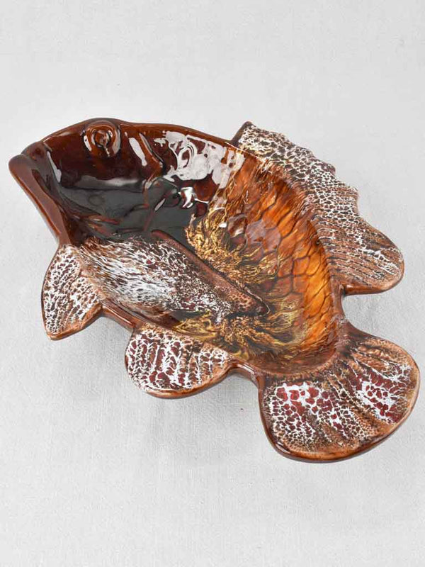 Large fish shaped bowl / salad bowl - Vallauris 17¾"