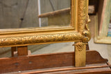 Late 19th century Napoleon III mirror with pediment