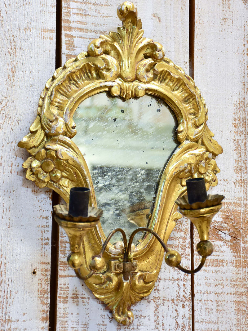 Pair of Louis XV style wall sconces for candles