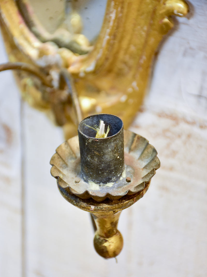 Pair of Louis XV style wall sconces for candles