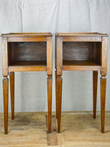Pair of 19th Century Directoire style oak nightstands