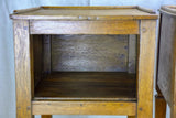 Pair of 19th Century Directoire style oak nightstands