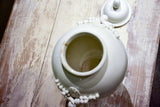 Collection of three antique ironstone pharmacy jars