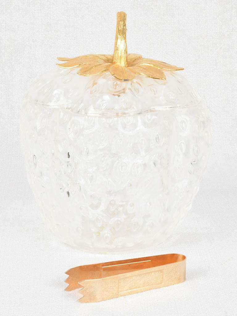 Ice bucket (Turnwald) strawberry, vintage 8¾"