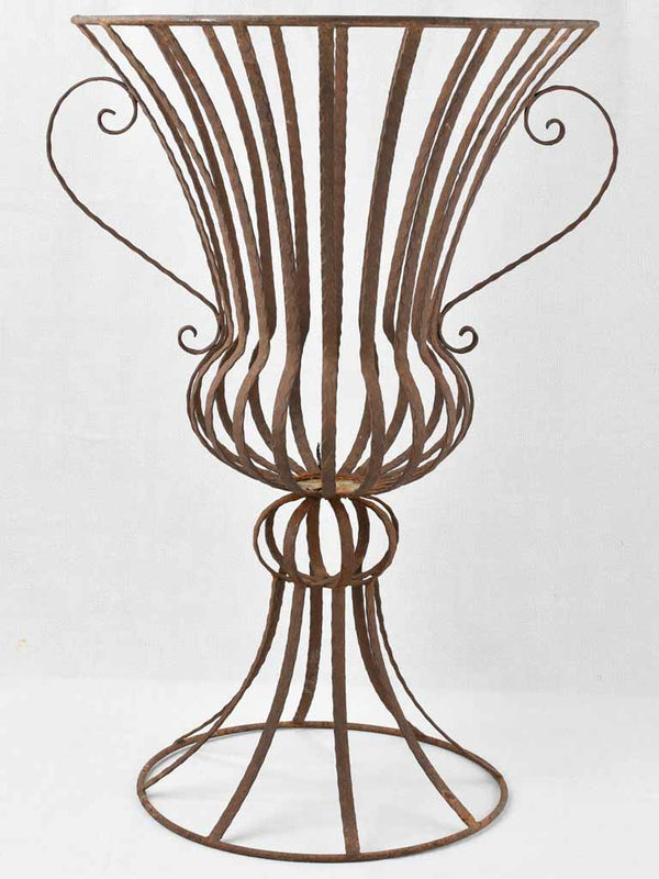 Vintage wrought iron jardninere - Medici shape 33½"