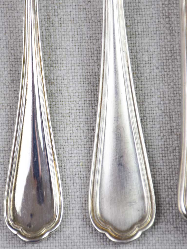 Mid-century French silver plate cutlery set - Christofle flatware