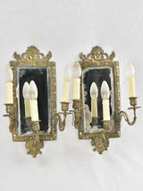 Nineteenth-century mirrored bronze appliques