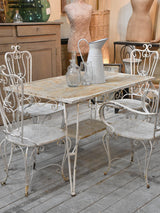 1940s white garden table setting