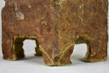 Antique paper mache box with a little mirror