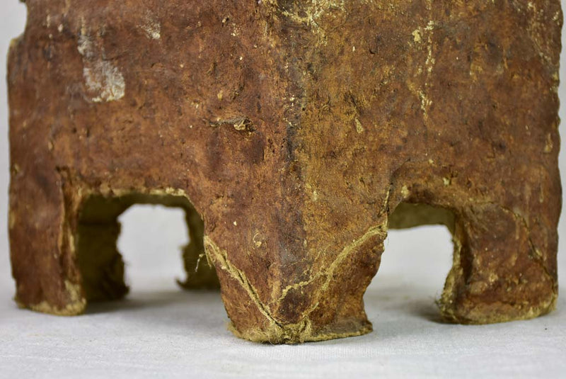 Antique paper mache box with a little mirror