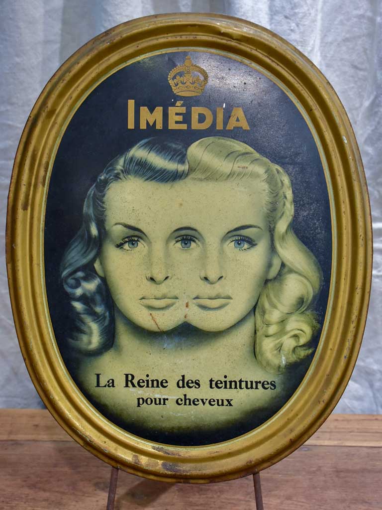 Mid century French sign - hair dye