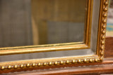 Late 19th century rectangular French mirror with large pearl border
