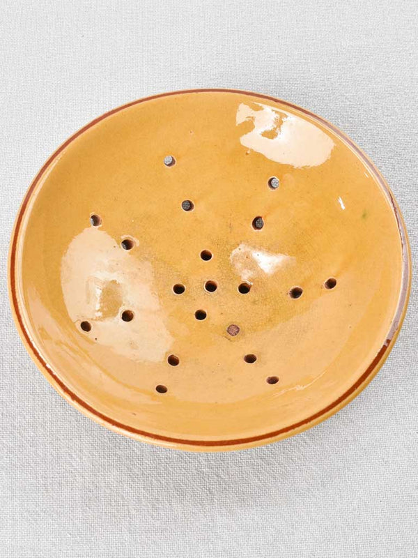 1970s-80s era ceramic fruit strainer