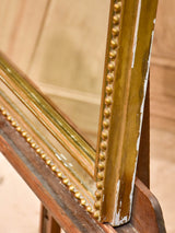 Late 19th century rectangular French mirror with large pearl border