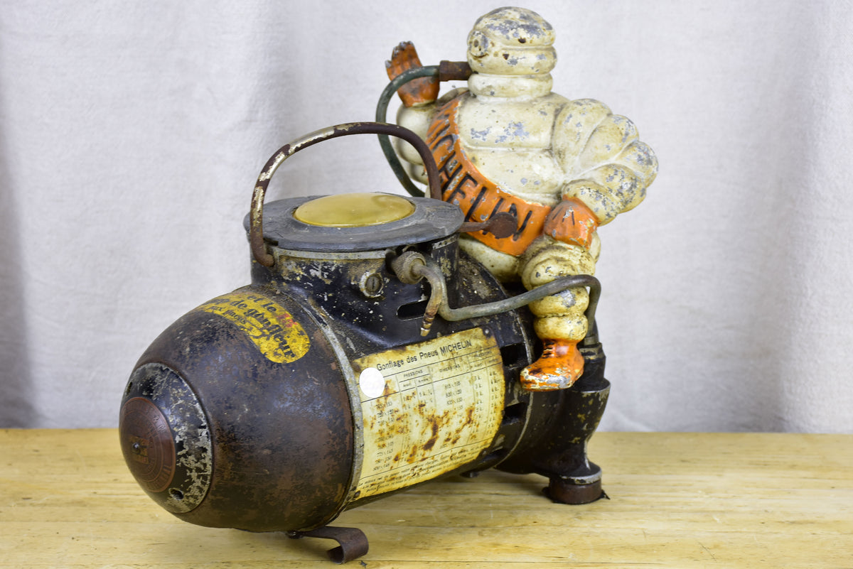 Michellan Man Compressor Antique French Michelin Man air compressor