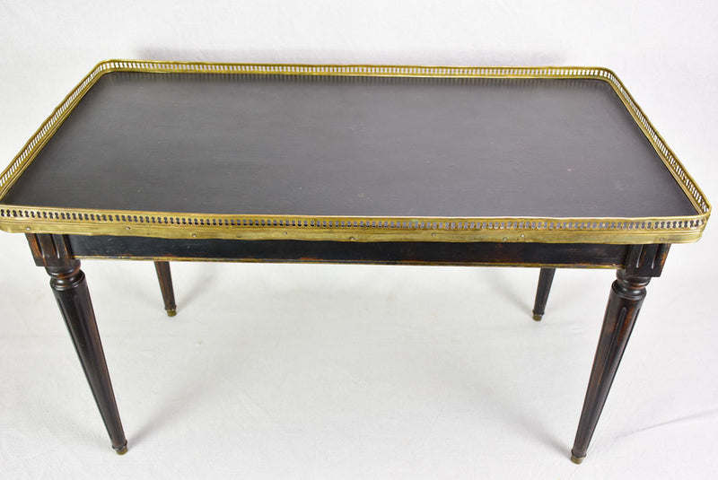 Louis XVI style coffee table with gallery edge 17¼" x 33½"