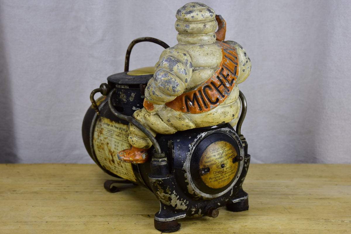 Michellan Man Compressor Antique French Michelin Man air compressor