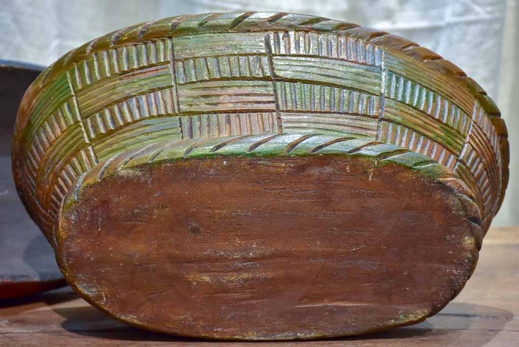 French folk art - wooden sculpture of a chicken