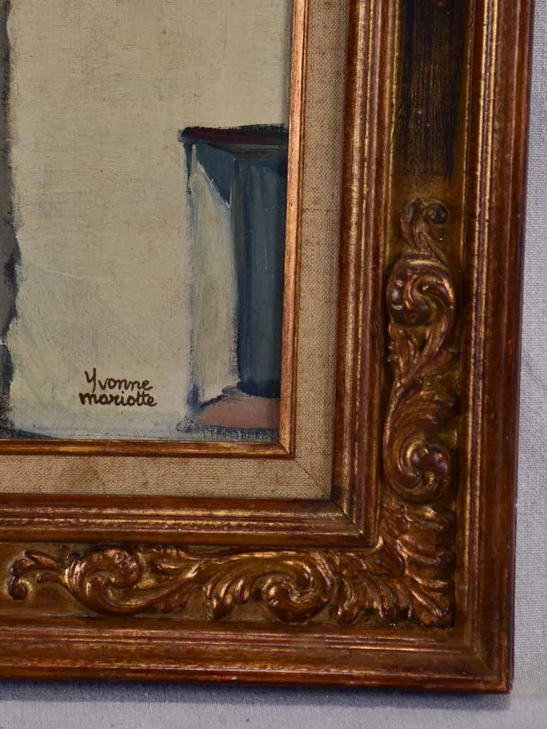 Urban landscape in Seville by Yvonne Mariotte (1909 - ?) - oil on canvas 25½" x 29¼"