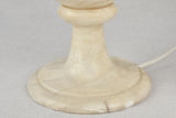 Two vintage urn-shaped alabaster table lamps 13"