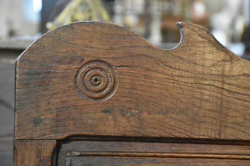 Early 19th century chestnut bench seat