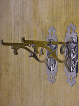 Pair of antique French wall brackets for glass shelves