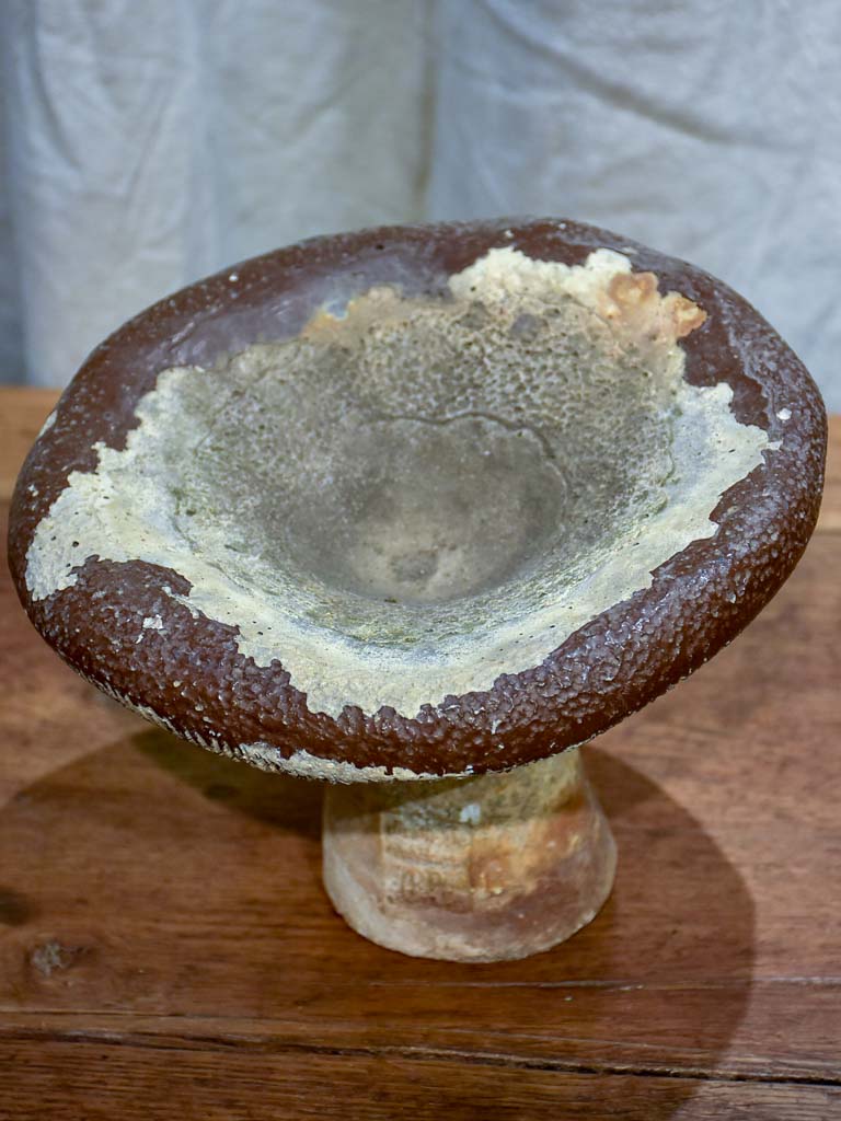 Mid Century French garden sculpture - mushroom