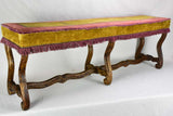 Early twentieth century upholstered bench seat from a theater 51½"
